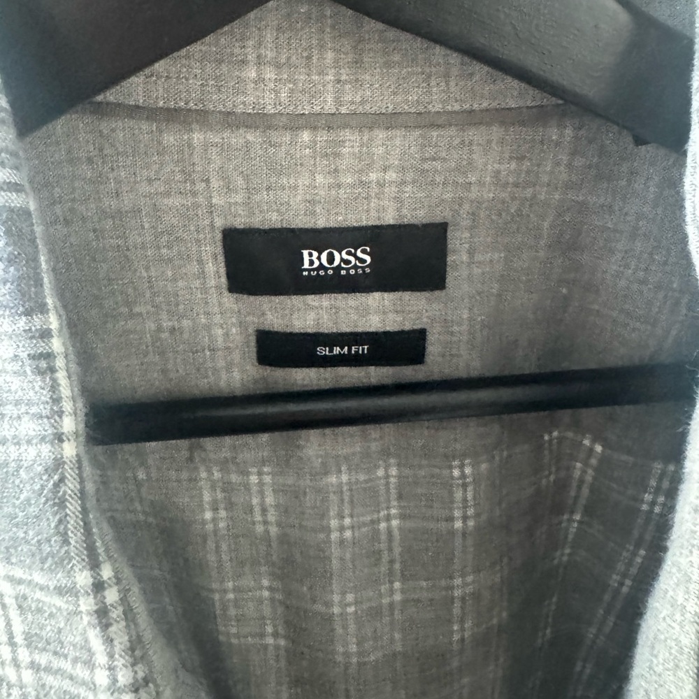 Boss Men's Charcoal Slim Fit shirt